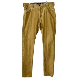 BALLIN Men's Straw Cotton Stretch Corduroy Modern Fit Pants- Size 38x35.5